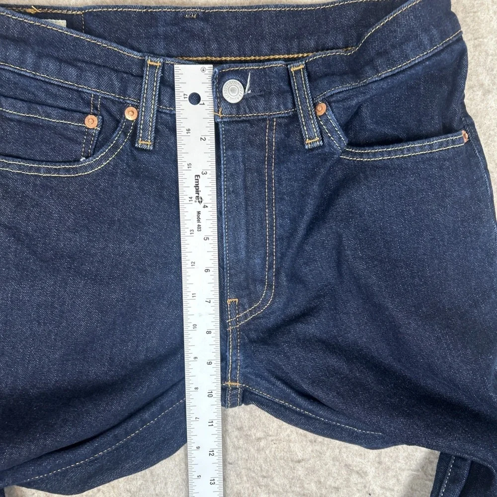 Men's Dark Blue Straight-Leg Jeans
